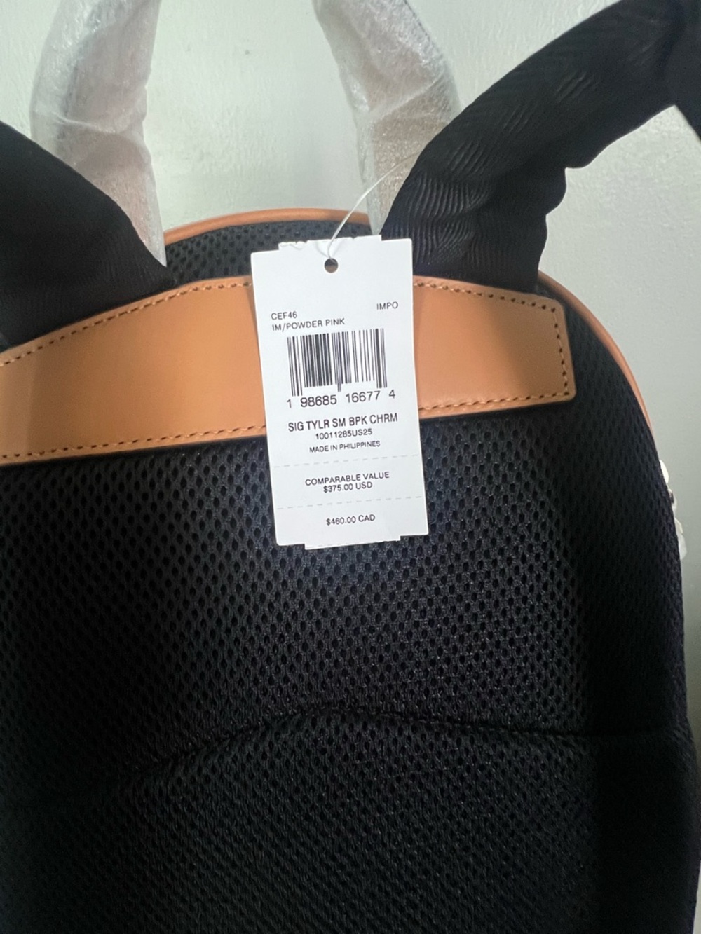 Coach Taylor Backpack In Powder Pink Color - Picture 8 of 9